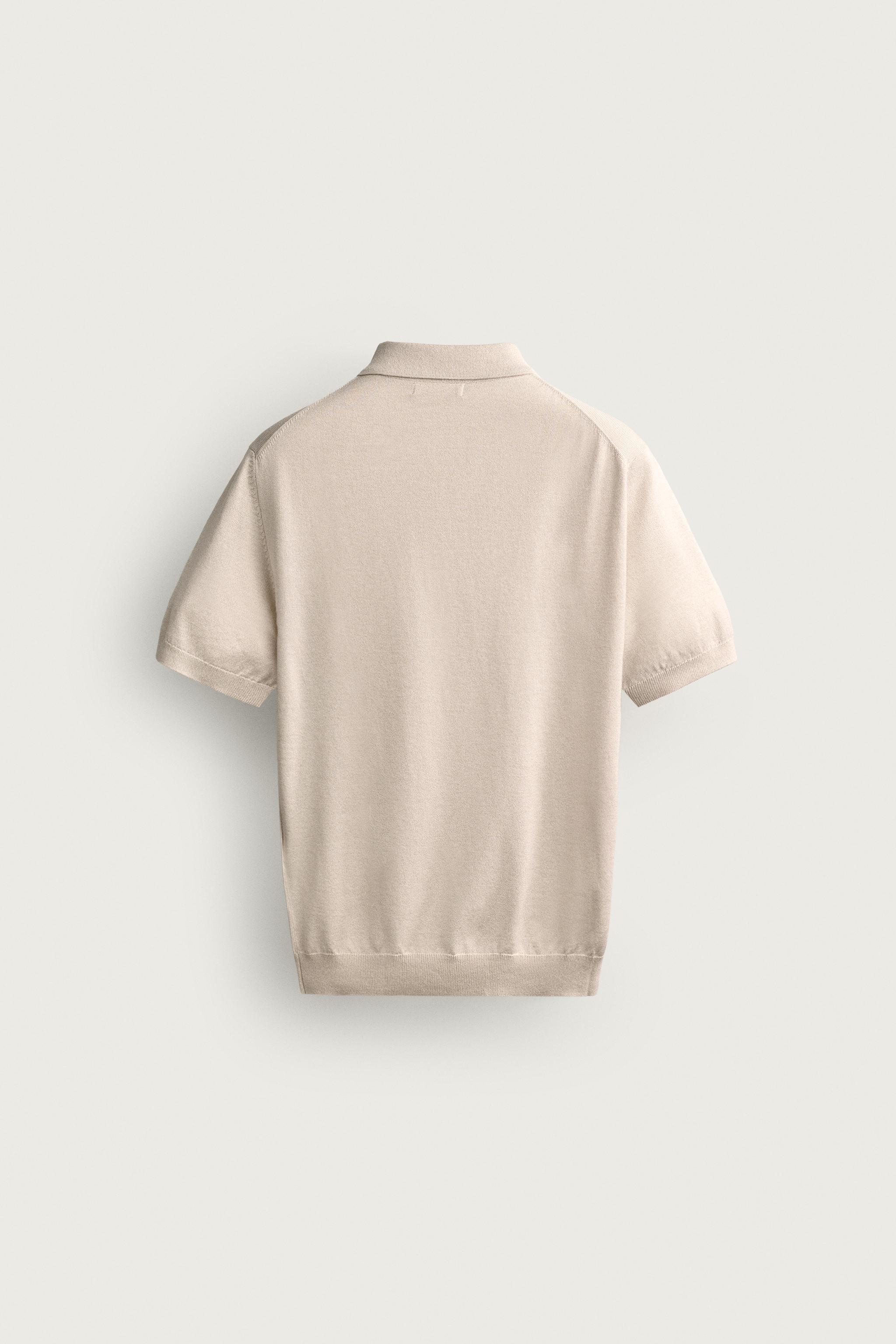 REGULAR FIT ZIP KNIT POLO
